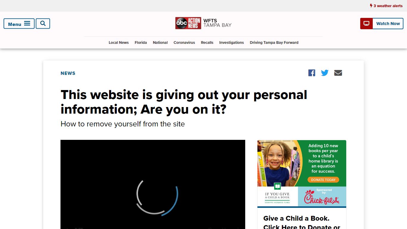 This website is giving out your personal information; Are you on it? - WFTS